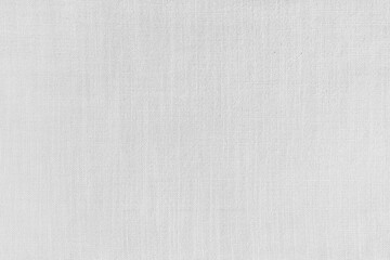 Texture background of white linen fabric. Textile structure, cloth surface, weaving of natural cotton fabric closeup, backdrop, wallpaper.