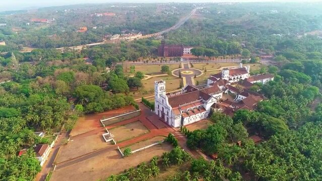 Se Cathedral Church Old Goa Aerial View