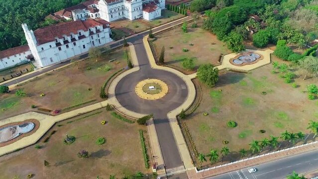 Se Cathedral Church Old Goa Aerial View