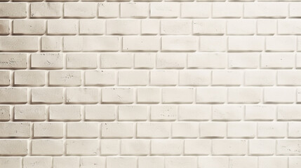 Fototapeta premium Mur en brique blanc. Ambiance calme, épuré. Mock-up. Fond pour conception et création graphique, bannière.