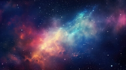 Obraz na płótnie Canvas deep space nebula star sci-fi background material