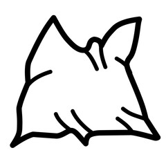 pillow line icon