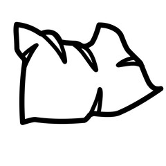 pillow line icon