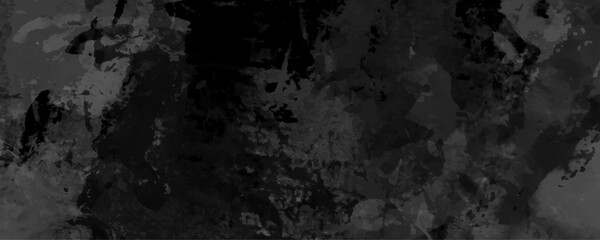 Grey grunge vector texture background. Abstract grey textured illustration. Monochrome brush strokes. Empty blank. - obrazy, fototapety, plakaty