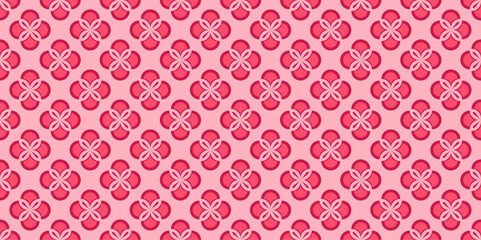 Beautiful and attractive floral seamless pattern in pink for decoration, wallpaper, wrapping paper, fabric and floor
