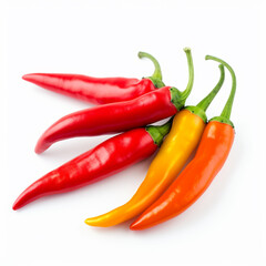A bunch of chili pepper, red and hot pepper. generative ai