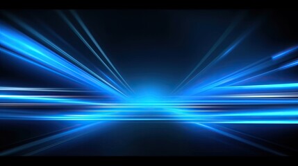 Obraz premium abstract thin line glowing few blue