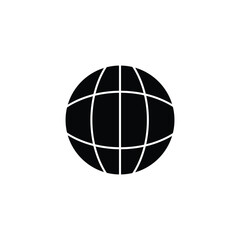 Globe concept line icon. Simple element illustration.Globe concept outline symbol design.