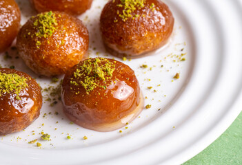 Traditional delicious Turkish dessert, Turkish name; Kemalpasa tatlisi