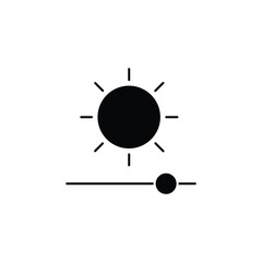 Brightness concept line icon. Simple element illustration.Brightness concept outline symbol design.