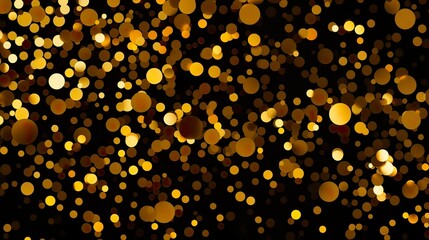 Vibrant Circles: Playful Gold Polka Dot Wallpaper