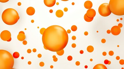 Vibrant Circles: Playful Orange Polka Dot Wallpaper