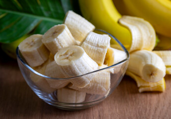 Bunch of Raw Organic Bananas Ready to Eat