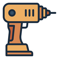 Drill color filled lineicon