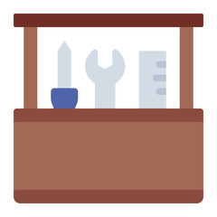 Tool Box color flat icon
