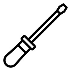 Awl black outline icon