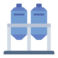 Silo color flat icon