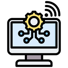 It Outline Color Icon