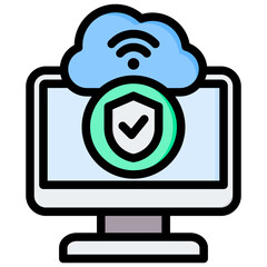 Ercryption Outline Color Icon