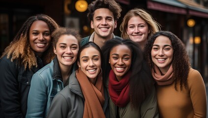 Fototapeta premium Smiling student friends