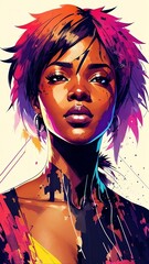 Fototapeta premium Portrait of a black woman