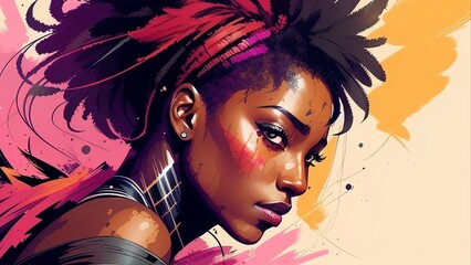 Portrait of a black woman