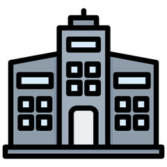 Carporation Outline Color Icon