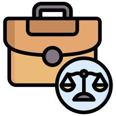 Employment Law Outline Color Icon