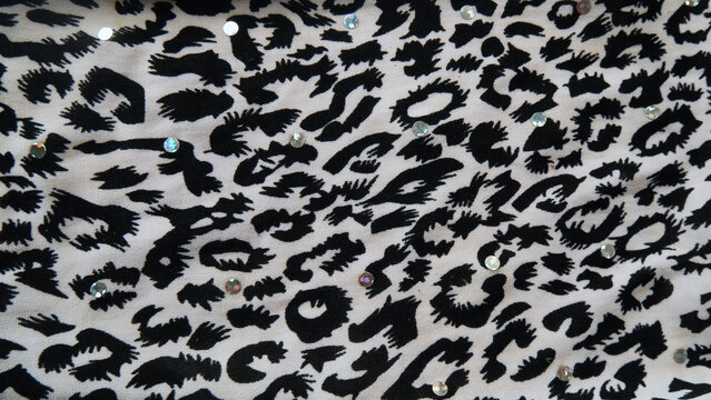 white black leopard Skin Texture Pattern print