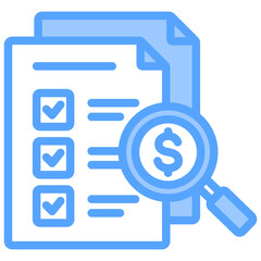 Auditing Blue Icon