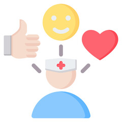 Positive Attitude Flat Icon