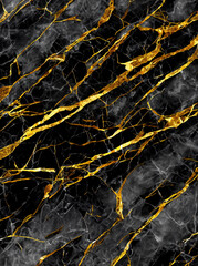 Black gold marble background texture