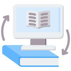 Blended Learning Flat Icon