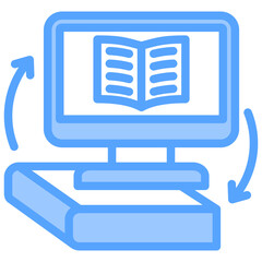 Blended Learning Blue Icon