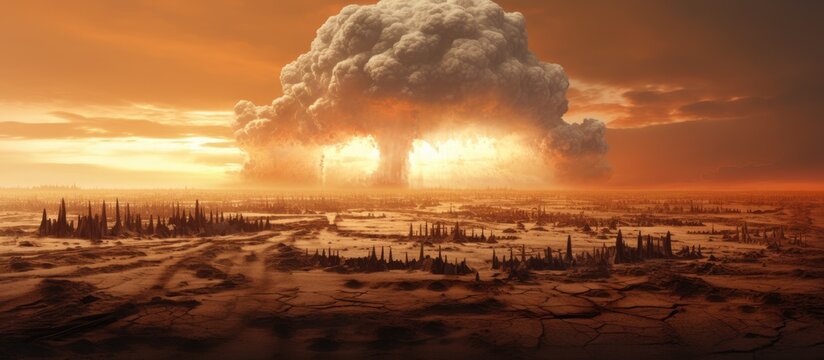 Radioactive ice desert following nuclear accident in town