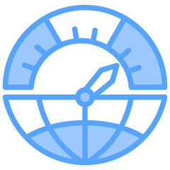 Internet Speed Blue Icon