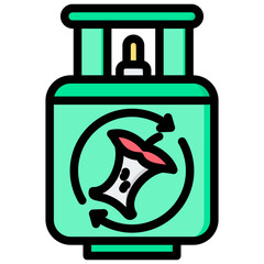 Biogas Outline Color Icon