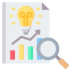 Accounting Research Flat Icon