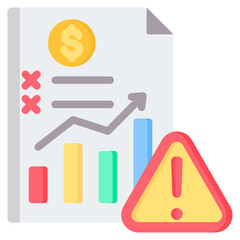 Accounting Error Flat Icon