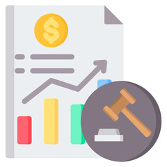 Forensic Accounting Flat Icon