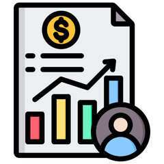 Accountant Outline Color Icon