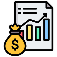 Capital Outline Color Icon