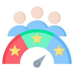 Customer Satisfaction Flat Icon