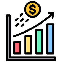 Profitability Outline Color Icon