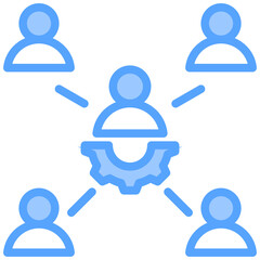 Relationship Blue Icon