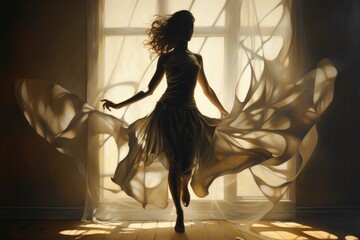 Dancing with shadows, play of light and dark.