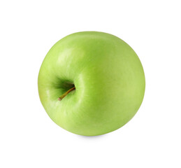 One ripe green apple isolated on white