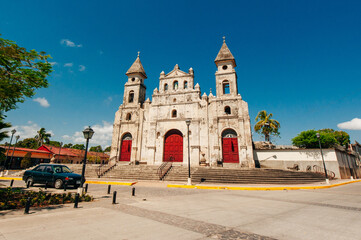 Fototapeta na wymiar Guadalupe Church at Granada, Nicaragua - may 2th 2023