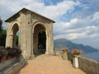 Terrazza dell'Infinito, Villa Cimbrone, Ravello, Costiera amalfitana, Italia