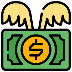 Wing Money Icon
